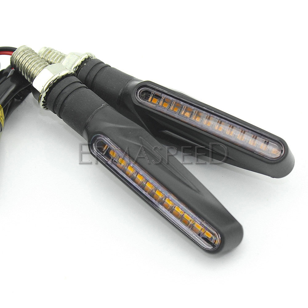 4PCS Universal LED Motorcycle Turn Signal Light 12v IP68 Waterproof Amber Flasher Indicator Blinker Rear Lights Lamp Accessories